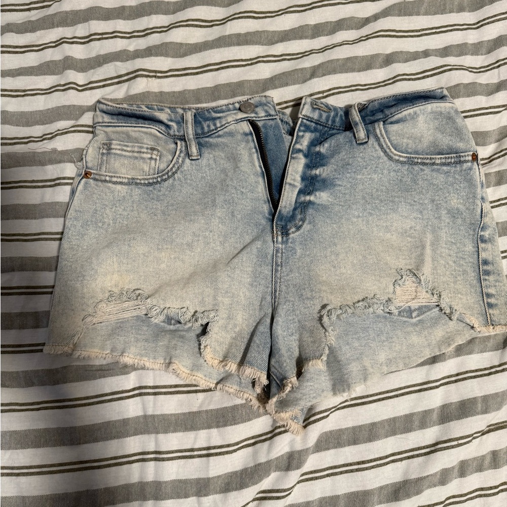 Wild Fable Blue Distressed Jean Shorts